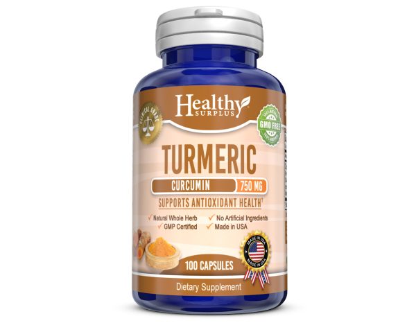 Turmeric Curcumin - 750 mg - 100 capsules