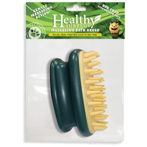 Massaging Bath Brush for Pets - Green