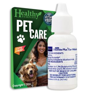 OTOMITE PLUS Ear Miticide Mite Treatment for Cats & Dogs 15 mL